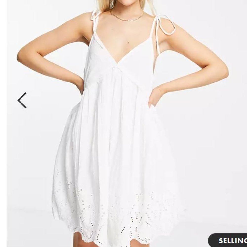 ASOS Women's textured mini smock sundress